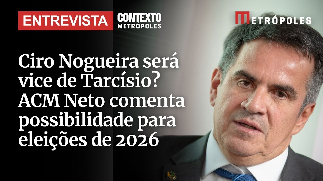 Ciro Nogueira será vice de Tarcísio ACM Neto comenta possibilidade para eleições de 2026