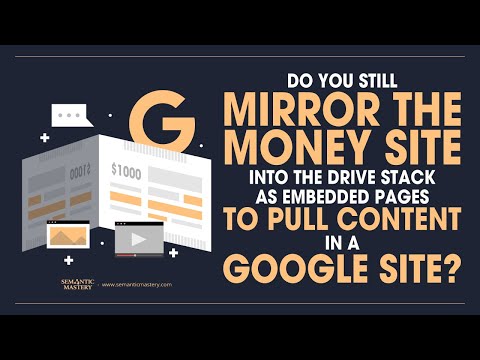 Do You Still Mirror The Money Site Into The Drive Stack As Embedded Pages To Pull Content In A Googl