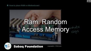 RAM : Random Access Memory