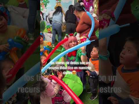 En los shows infantiles, los títeres de dedos son un recurso escénico y de animación 🎭 #fiesta