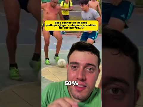 Ele tem 70 anos e olha o que ele fez jogando contra a molecada #futebol #futebolbrasileiro