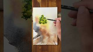 ✨🌳✨ #watercolour #watercolorpainting