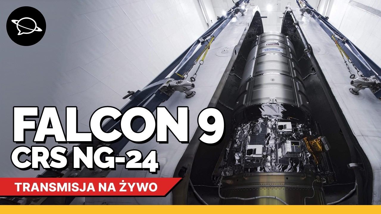 🔴 Falcon 9 wynosi statek Cygnus XL na Międzynarodową Stację Kosmiczną | CRS NG-24