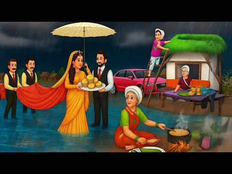 बारिश में गरीब ससुराल आई अमीर बहु | Saas Bahu | Hindi Kahaniyan | Moral Stories | Bedtime stories |