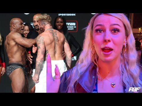 HALIEY WELCH AKA ‘HAWK TUAH’ GIRL REACTS TO MIKE TYSON SLAPPING JAKE PAUL AT CRAZY WEIGH IN