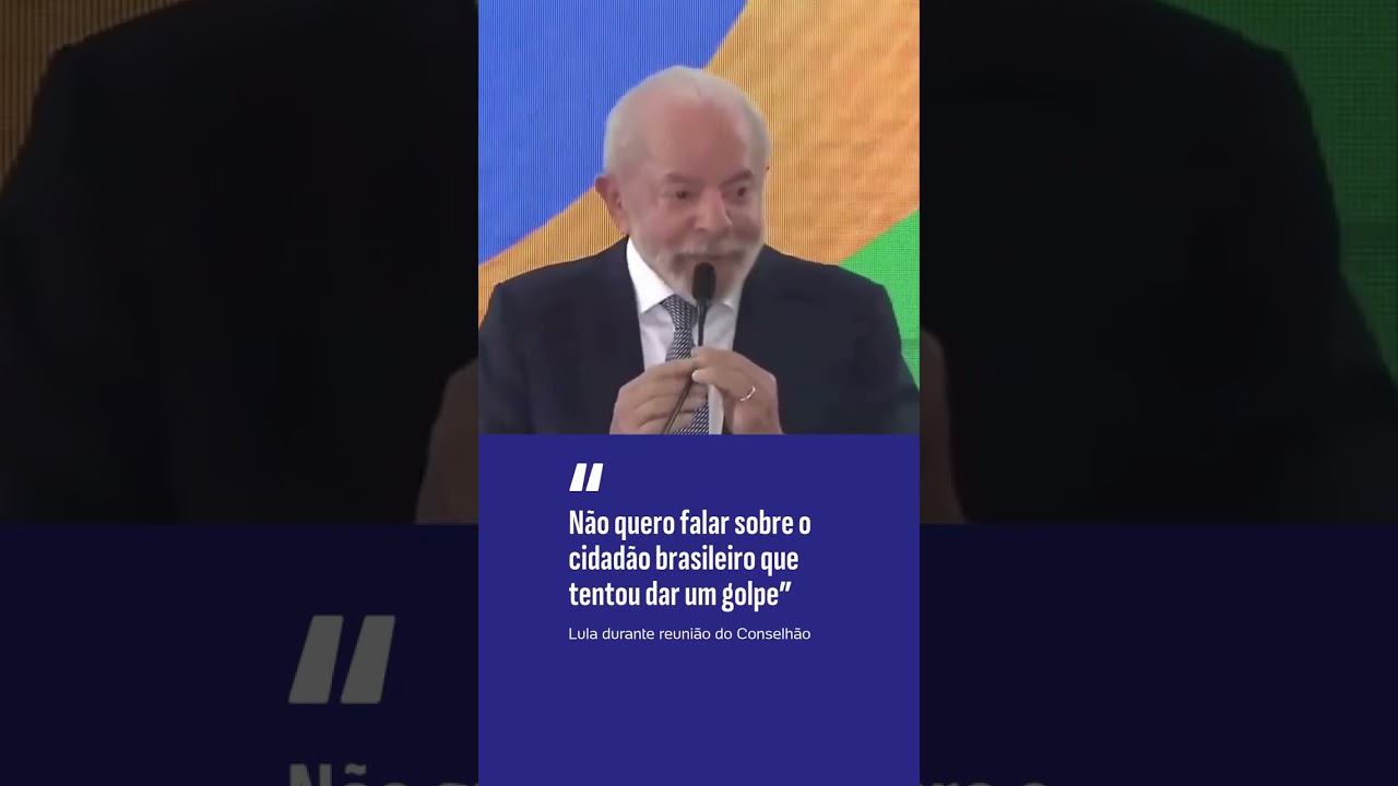 Lula Não quero falar sobre cidadão brasileiro que tentou dar um golpe