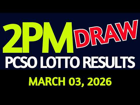 2pm Lotto Result Today March 03, 2026 Swertres Ez2 PCSO