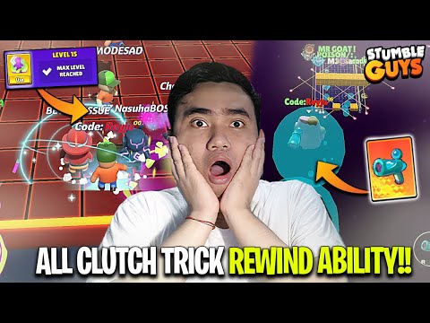 NEW ALL TRICK CLUTCH NEW REWIND & BUBBLE GUN ABILITIES DI BLOCK DASH UPDATE 0.88! - Stumble guys