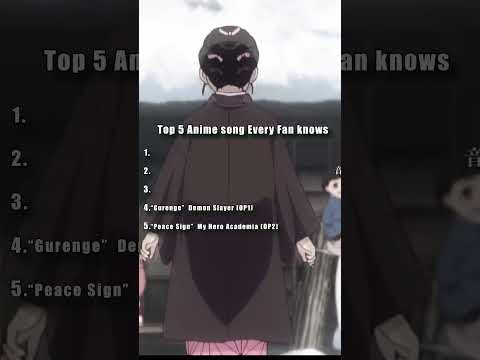 5 Anime Songs Every Real Fan Knows 🎶🔥