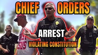 Religious Free Speech NOT allowed in Napes Florida - Constitution is gone here!