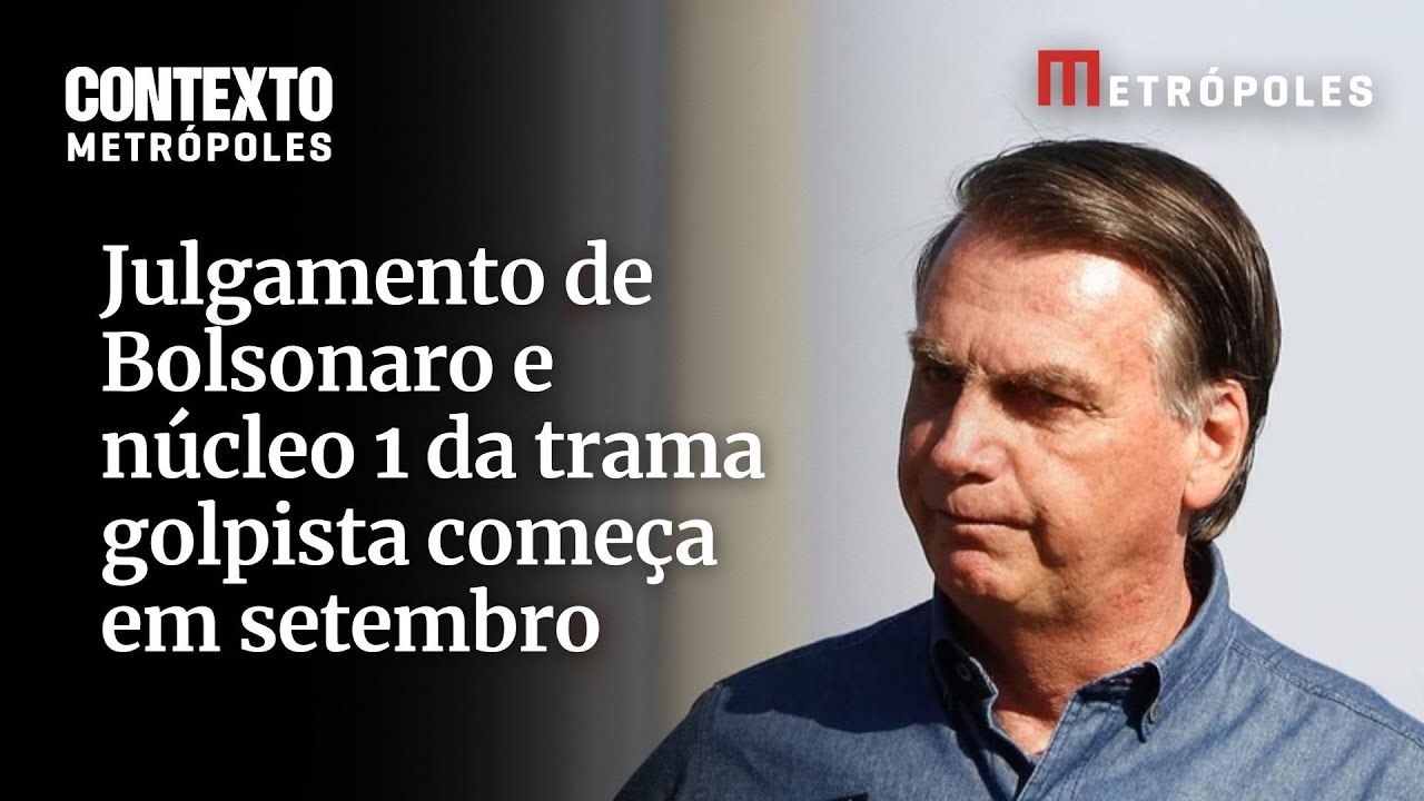 Julgamento de Bolsonaro e núcleo 1 da trama golpista começa em setembro