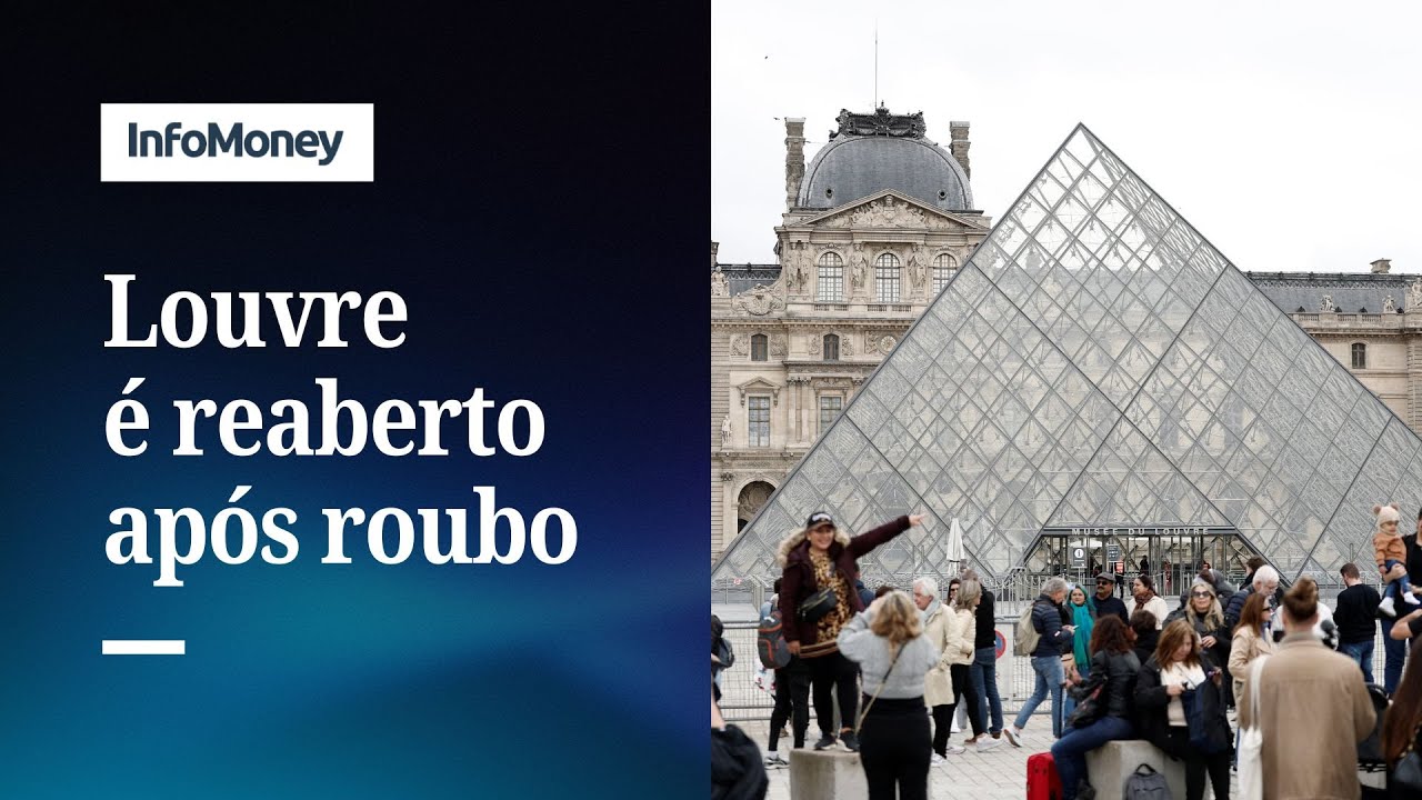 Museu do Louvre reabre após roubo de joias e três dias fechado | InfoMoney News