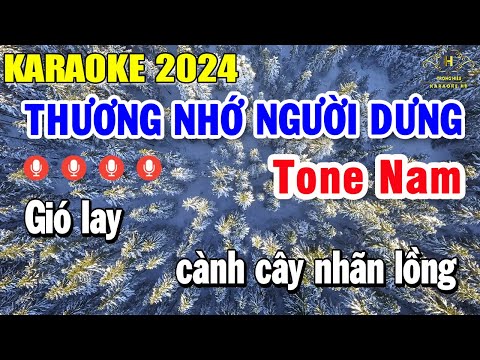 Thương Nhớ Người Dưng Karaoke Tone Nam ( Bm ) Beat Nhạc Sống Âm Thanh Cực Hay | Trọng Hiếu