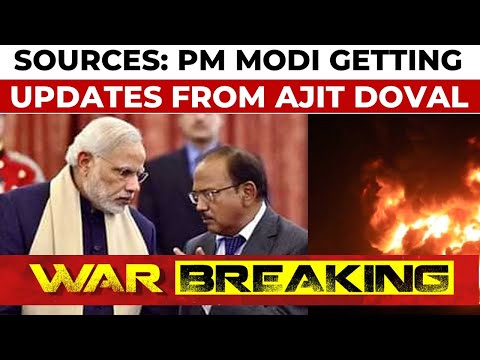 PM Modi getting Updates From Ajit Doval | India's Tri-Services Strike Destroys Terror Outfits In Pak