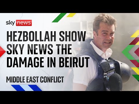 'It's apocalyptic' - Sky News gains access to Beirut's Hezbollah controlled area