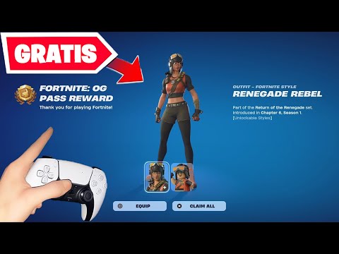 Como CONSEGUIR GRATIS el PASE DE BATALLA OG en FORTNITE TEMPORADA 1 CAPITULO 1  🎁 SKINS GRATIS