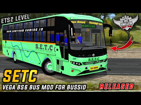 download SETC VEGA BS6 LUXURY BUS MOD FOR bus simulator indonesia | BUSSID V4.3.4 | #bussidmods