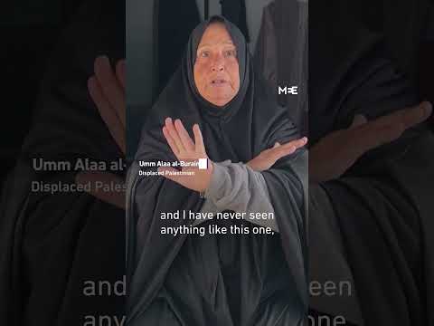 Palestinians wake up to soaked tents following overnight rainfall in Gaza