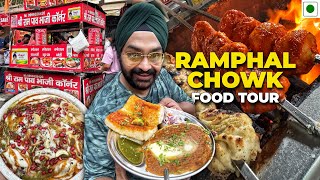 Dwarka Ramphal Chowk ke Top 5 Food Spots | Food Tour of Chaat, Momos, Healthy Salad & More