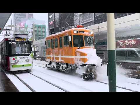 Sapporo Tramways under Snow !