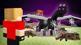 ARANHAS me AJUDARAM a ZERAR o Minecraft