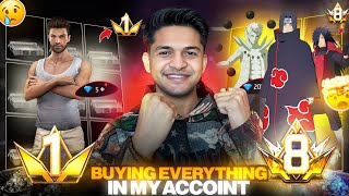 Buying Everthing From Store Prime Lvl 1 To Prime 8 Lvl Worth 1M Diamonds Garena Free Fire