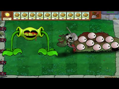 Plants Vs Zombies - Doom Peashooter vs Horror Horrible zombies vs Horrible zombies