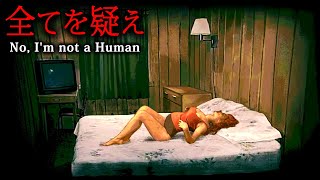 【ホラー】全エンド10種達成！人間以外の来訪者を絶対に入れてはいけないホラーゲーム『 No, I'm not a Human 』【Vキャシー