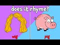 Identifying Rhyming Word Pairs