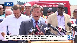 NEWS CONFERENCE: The halt of federal funding for 'Revolution Wind'