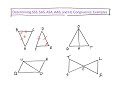 Triangle Congruence Theorems and Conditions
