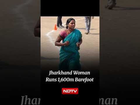 Jharkhand Woman Runs 1,600m Barefoot In Saree To Chase Home Guard Dream