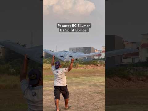 Freewing B2 Spirit Bomber Pesawat RC Siluman Crash