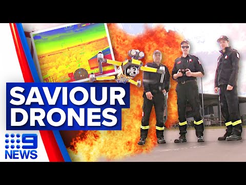 New drones to help firefighters battle blazes | 9 News Australia
