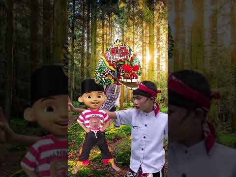 Upin ipin dirubah menjadi barongan caplokan sama entul #upinipin #barongan