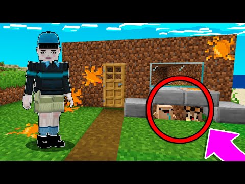 TROLLÉ y ME ESCONDÍ de  MUÑECO DEL CALAMAR 😂 Bebe Noob EL ESCONDITE en MINECRAFT
