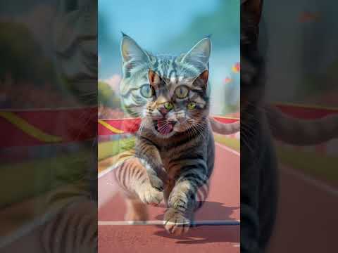 cat race🐱#ai #foryou #aishorts #aicatshorts #aicatstories #aicatstory #aivideo #trending #fypシ゚viral
