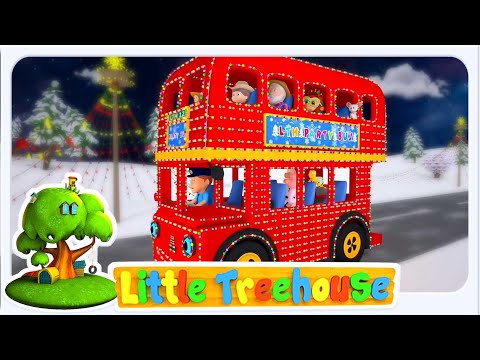 Christmas Wheels on the Bus, Xmas Song for Kids & Nursery Rhyme