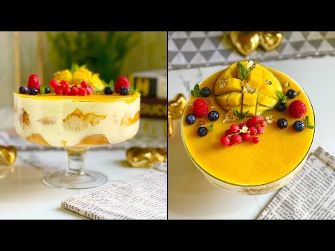 ترايفل المنجا بطريقة سهلة والطعم ادماااان 😍 Easy and delicious mango trifle