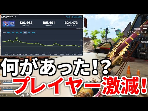 Apexの人口がここ4年で最低に..  急激なプレイ人口減少について話します