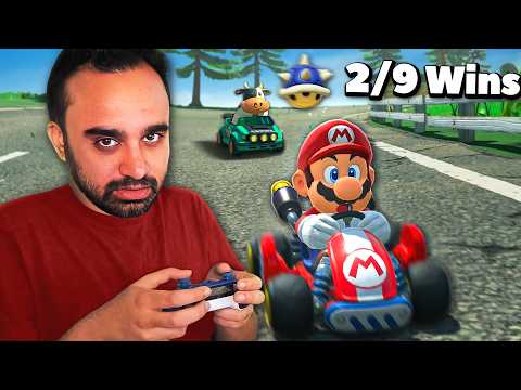 I streamed until I won 9 knockout races in the new Mario Kart…