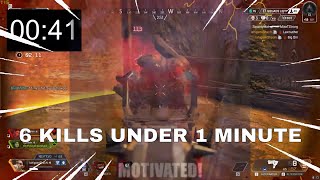 How I Got 6 Kills In Under One Minute In Apex Legend !??