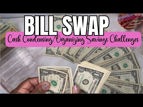 Bill Swap 💵 Cash Condensing Savings Challenge Envelopes