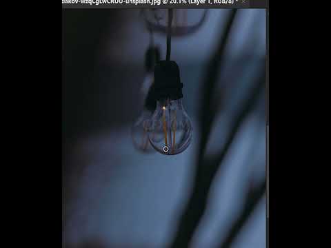 How to glow a light bulb easily in photoshop 2023