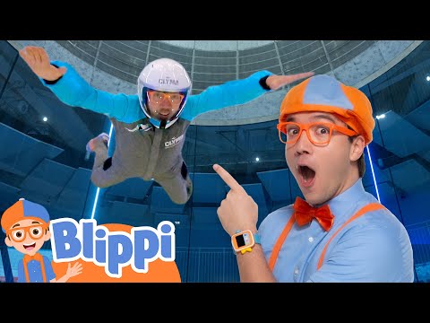 Can Blippi Really Fly? Blippi Learns to Skydive! - Blippi | Educational Videos for Kids