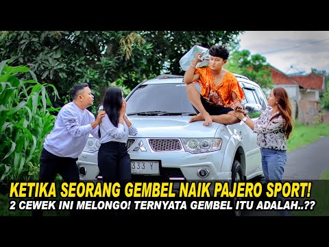 KETIKA SEORANG GEMBEL NAIK PAJERO SPORT! 2 CEWEK INI MELONGO! Ternyata Gembel itu adalah Milyader..