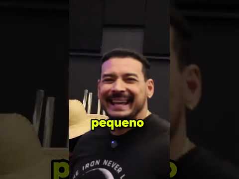 bitelo xucrão e Felipe Franco no desafio do halter de 100kg