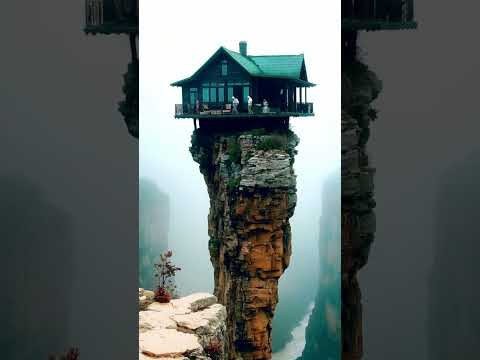 🏔️ Unreal Tiny House on a Mountain Top | Mesmerizing View from Above