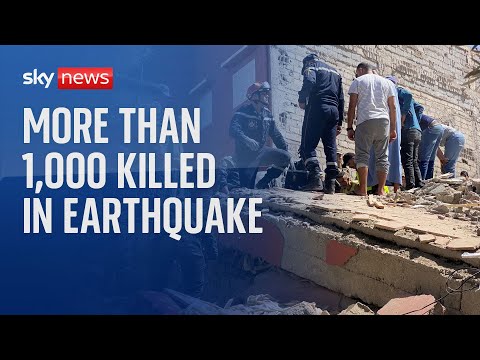 Morocco earthquake: Number of people killed rises above 1,000