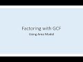 Finding the Greatest Common Factor
